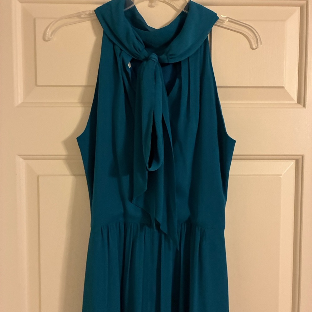 Eliza J Teal Sleeveless Maxi Dress
